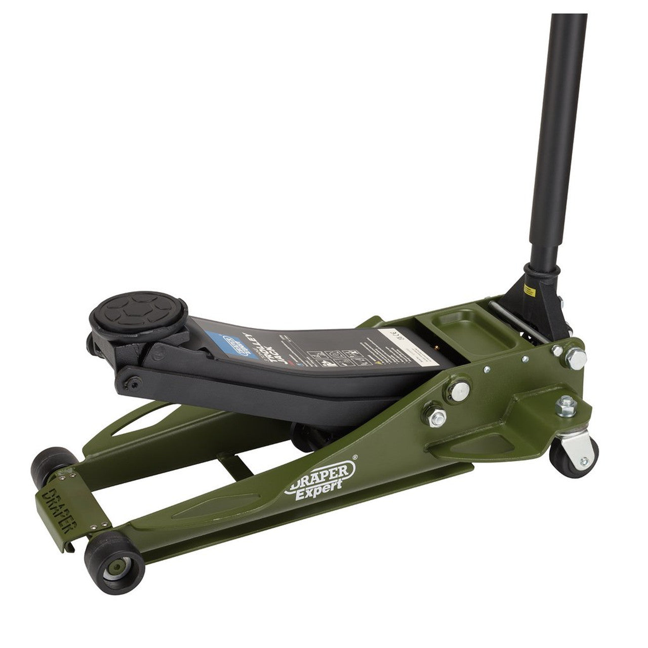 Draper Tools 3 Tonne Low Profile Fast Lift Garage Trolley Jack Green