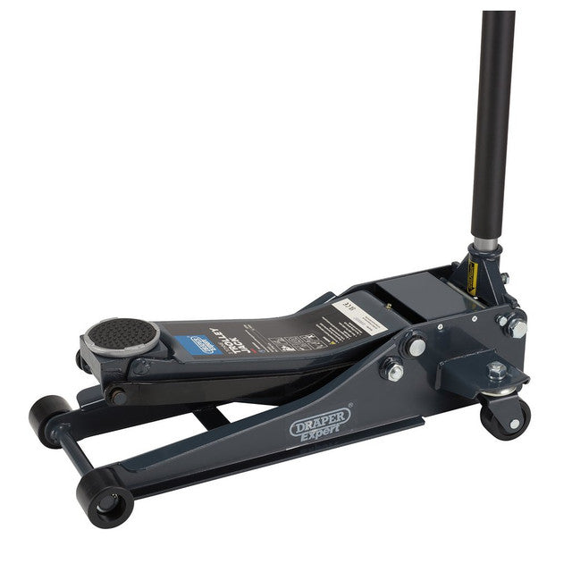 Draper Tools 3 Tonne Low Profile Garage Trolley Jack with Fast Lift Feature