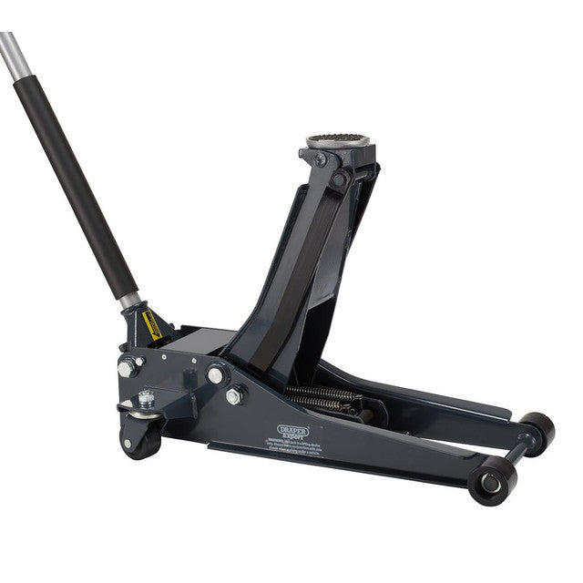 Draper Tools 3 Tonne Low Profile Garage Trolley Jack with Fast Lift Feature