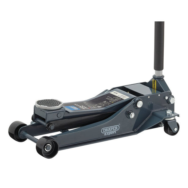 Draper Tools 4 Tonne Low Profile Garage Trolley Jack with Fast Lift 515mm