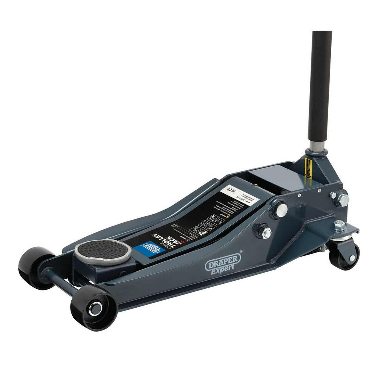 Draper Tools 4 Tonne Low Profile Garage Trolley Jack with Fast Lift 515mm