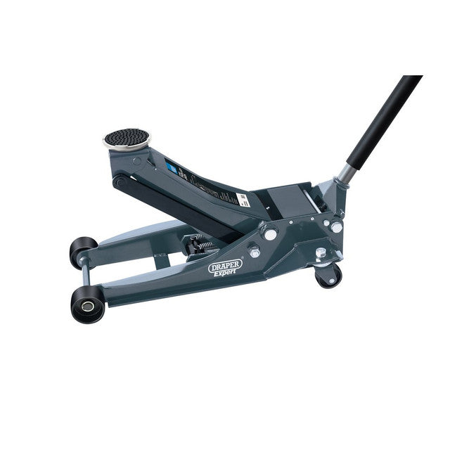 Draper Tools 4 Tonne Low Profile Garage Trolley Jack with Fast Lift 515mm