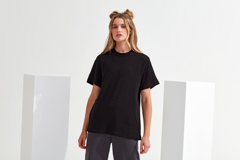 TriDri Women's Organic Boxy Oversized T-Shirt Crew Neck Drop Shoulder XS-XL