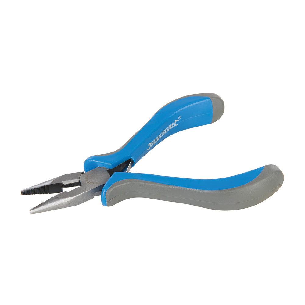 Silverline Long Nose Mini Pliers with Soft Grip Handles and Carbon Steel Jaws