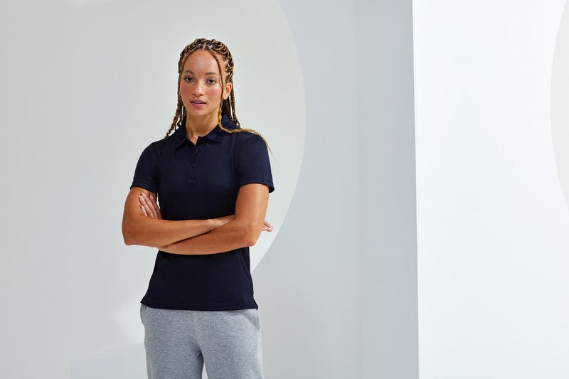 Women's TriDri Panelled Polo Shirt Short Sleeve Wicking Fabric XS-XL