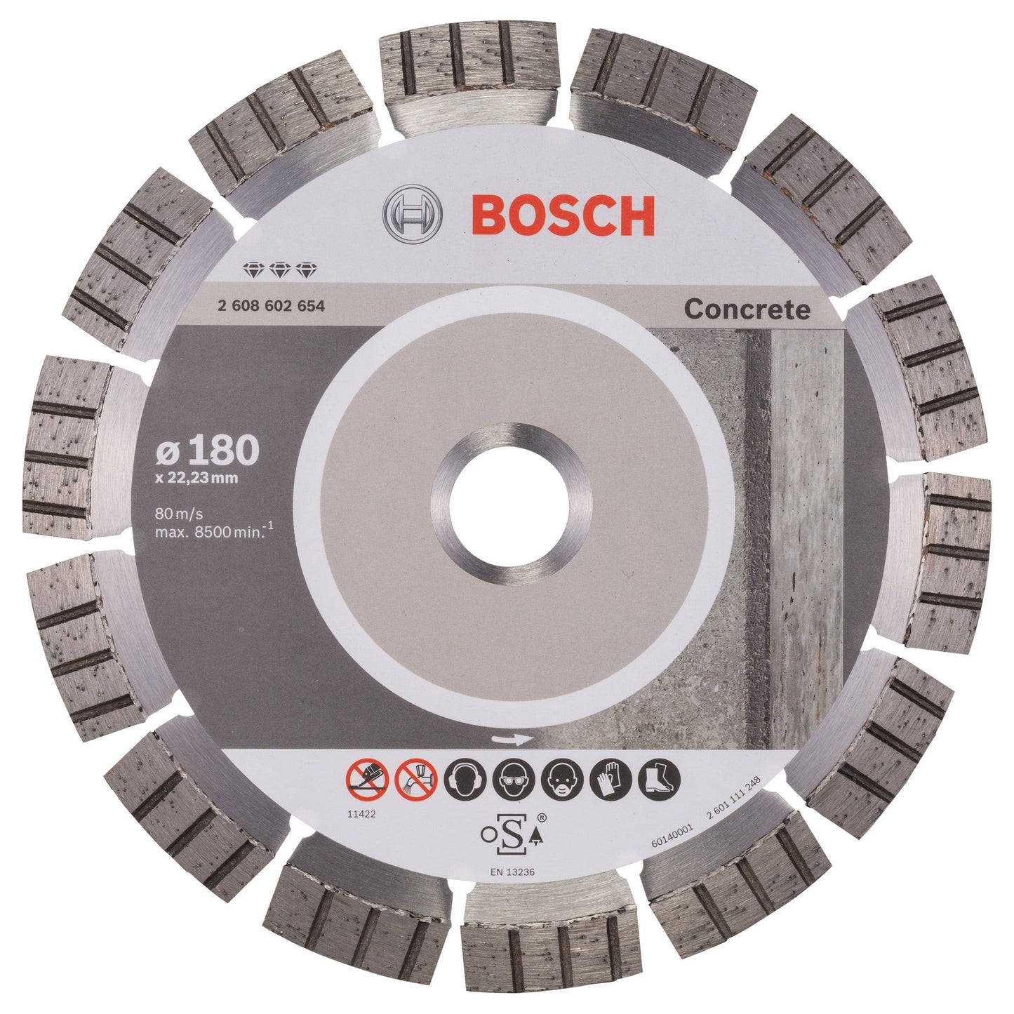Bosch Professional Diamond Cutting Disc 180mm for Concrete Fast Cuts