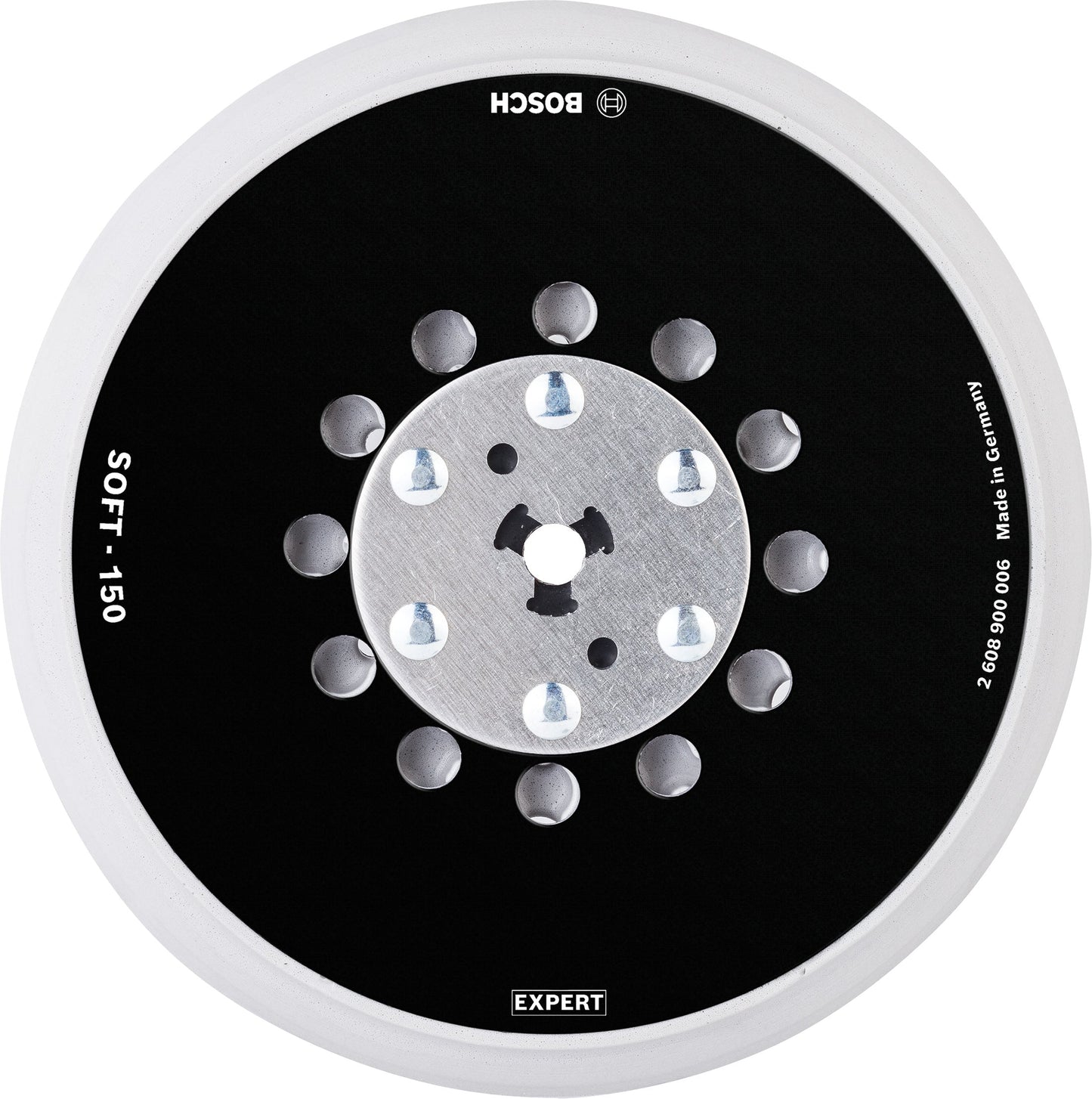 Bosch Professional 150mm Soft Multihole Backing Pad for Random Orbital Sanders
