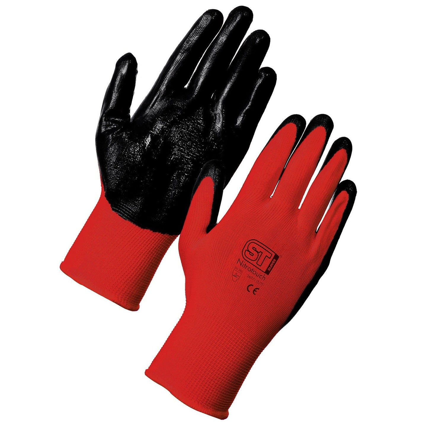 Supertouch Nitrotouch Gloves Nitrile Palm High Dexterity Durable 12 Pairs