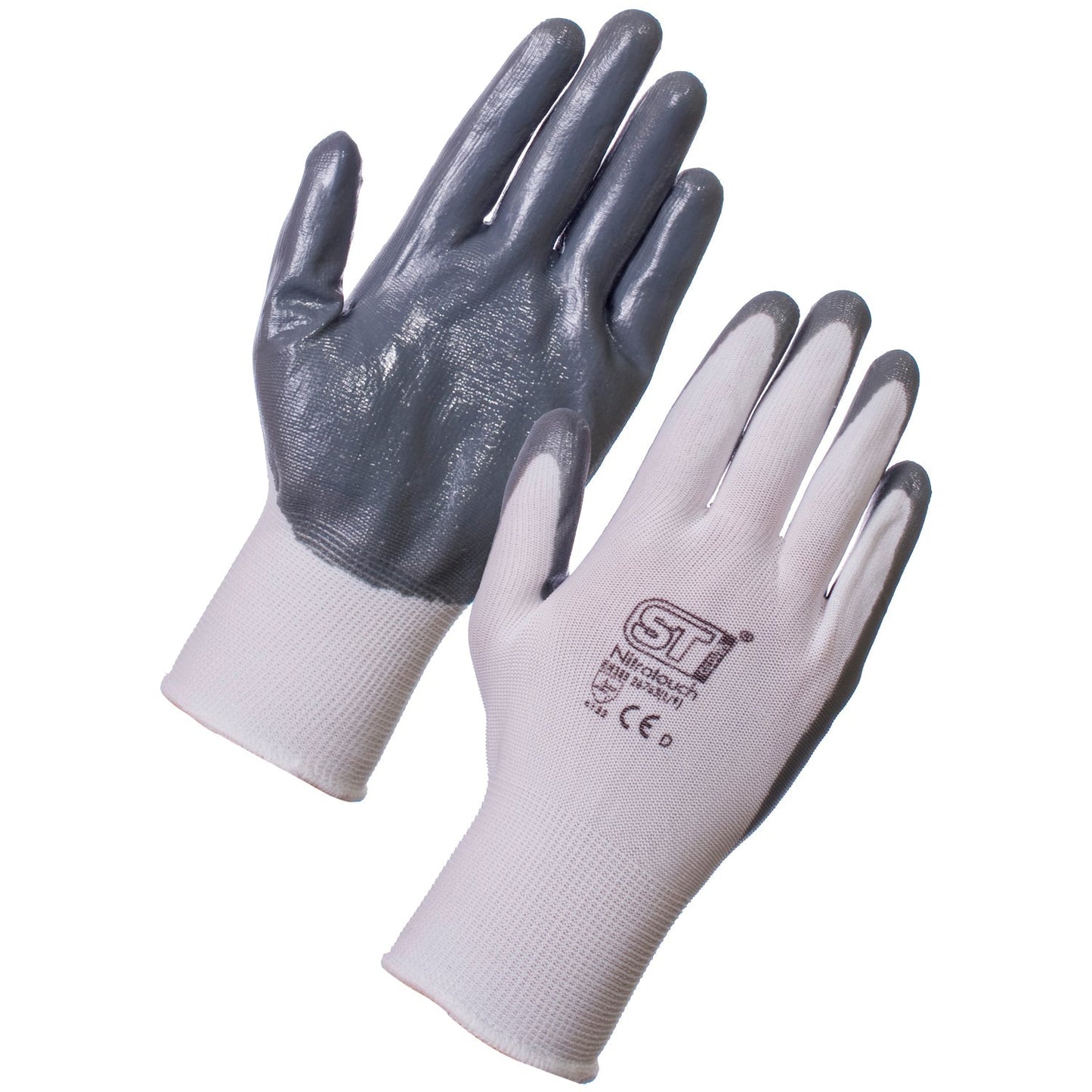 Supertouch Nitrotouch Gloves Nitrile Palm High Dexterity Durable 12 Pairs