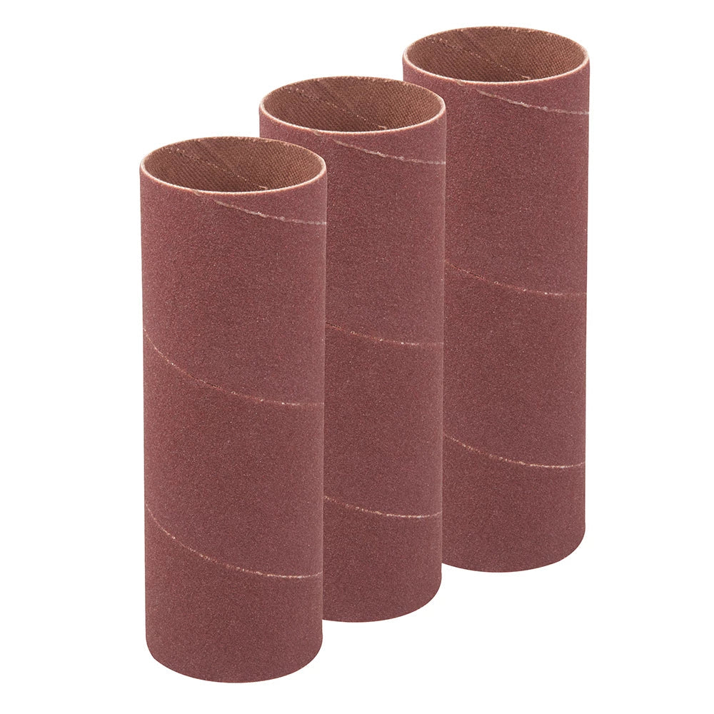 Silverline 140mm Bobbin Sleeves 3 Pack Aluminium Oxide for Curves and Bends