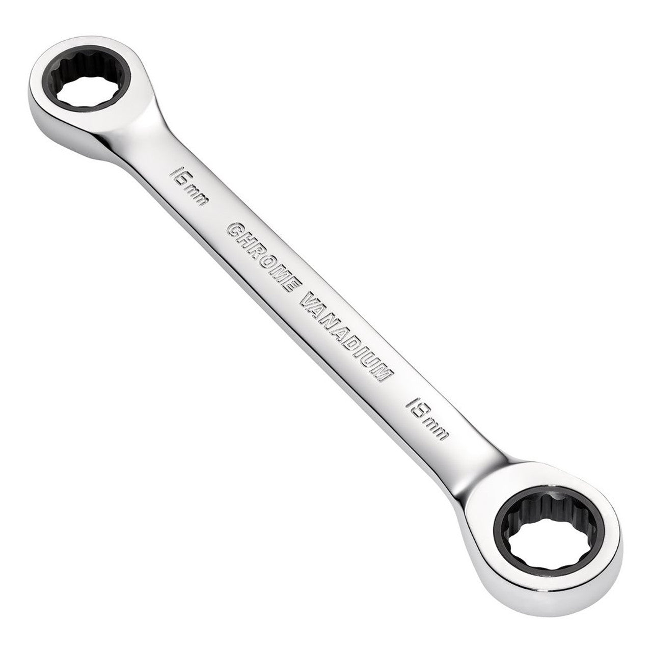 Draper HI-TORQ Metric Double Ratchet Ring Spanner 16x18mm Chrome Vanadium
