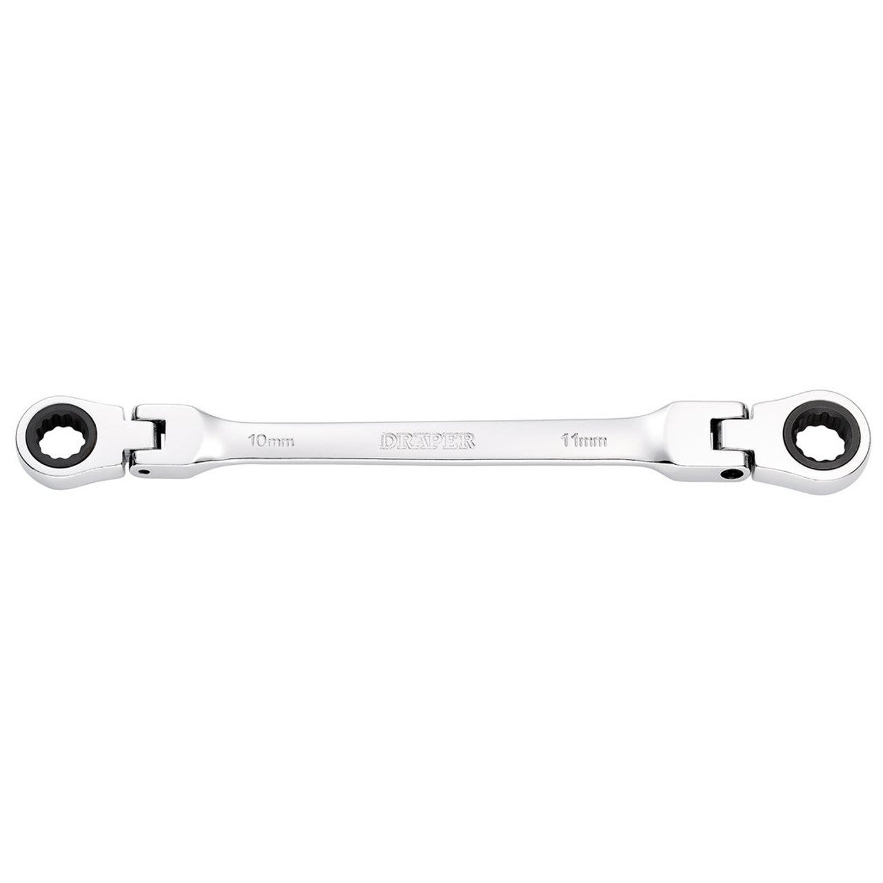 Draper HI-TORQ Metric Flexible Head Ratchet Spanner 10x11mm 90-Tooth