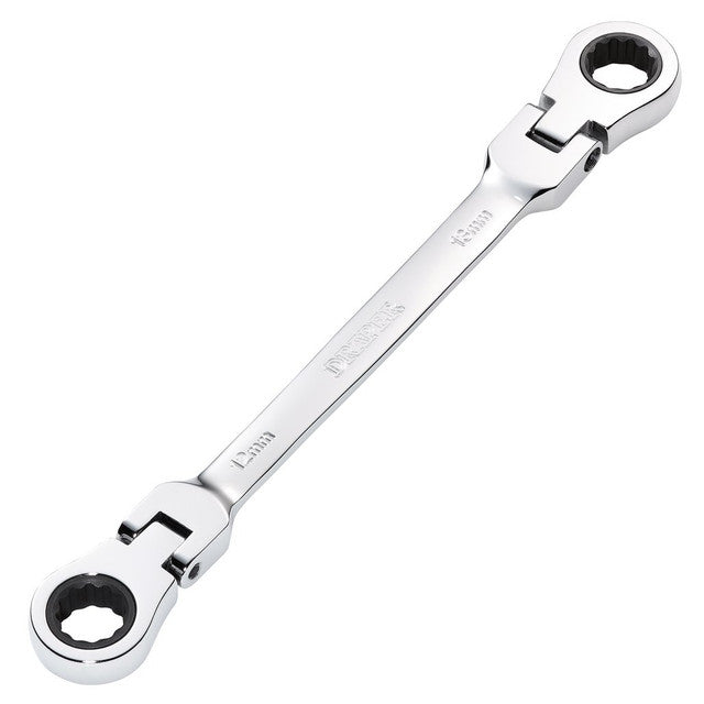 Draper HI-TORQ Metric Flexible Head Ratchet Spanner 12x13mm 90-Tooth