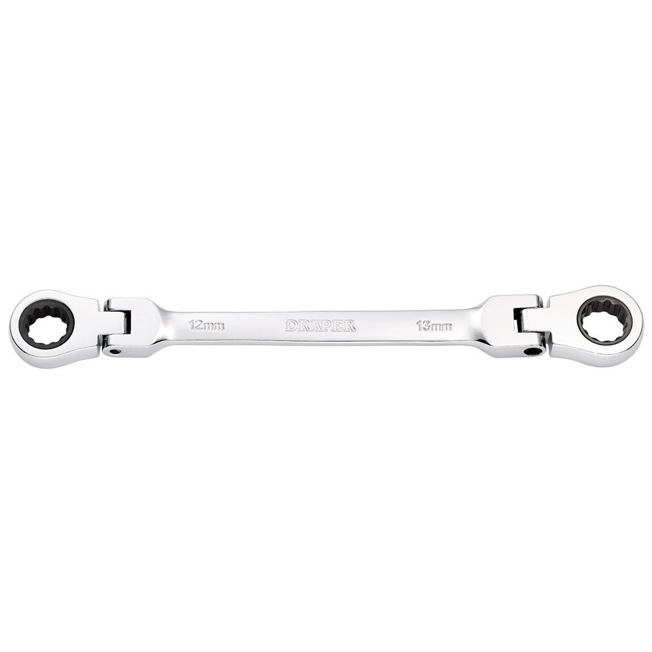 Draper HI-TORQ Metric Flexible Head Ratchet Spanner 12x13mm 90-Tooth