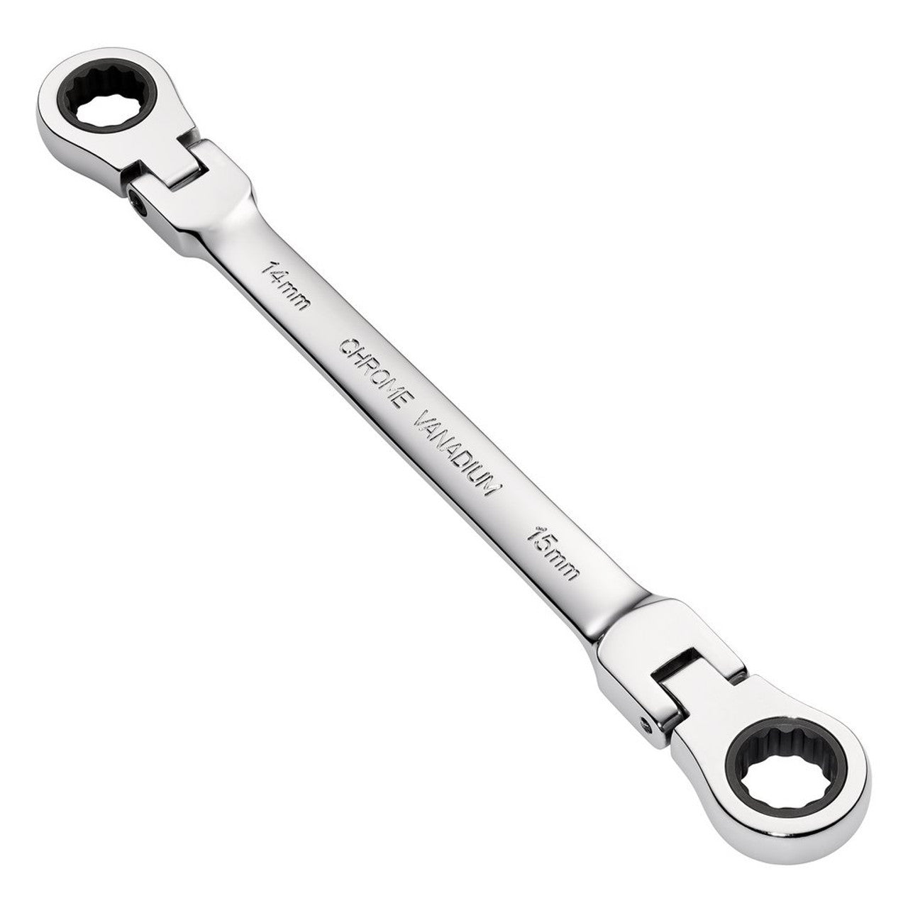 Draper HI-TORQ Metric Flexible Head Ratchet Spanner 14x15mm 90-Tooth