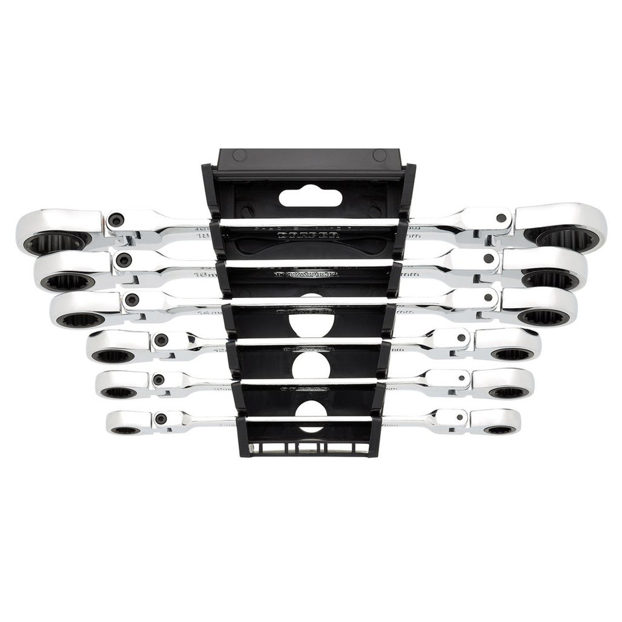 Draper HI-TORQ Metric Flexible Head Ratchet Spanner Set 6 Piece 90-Tooth