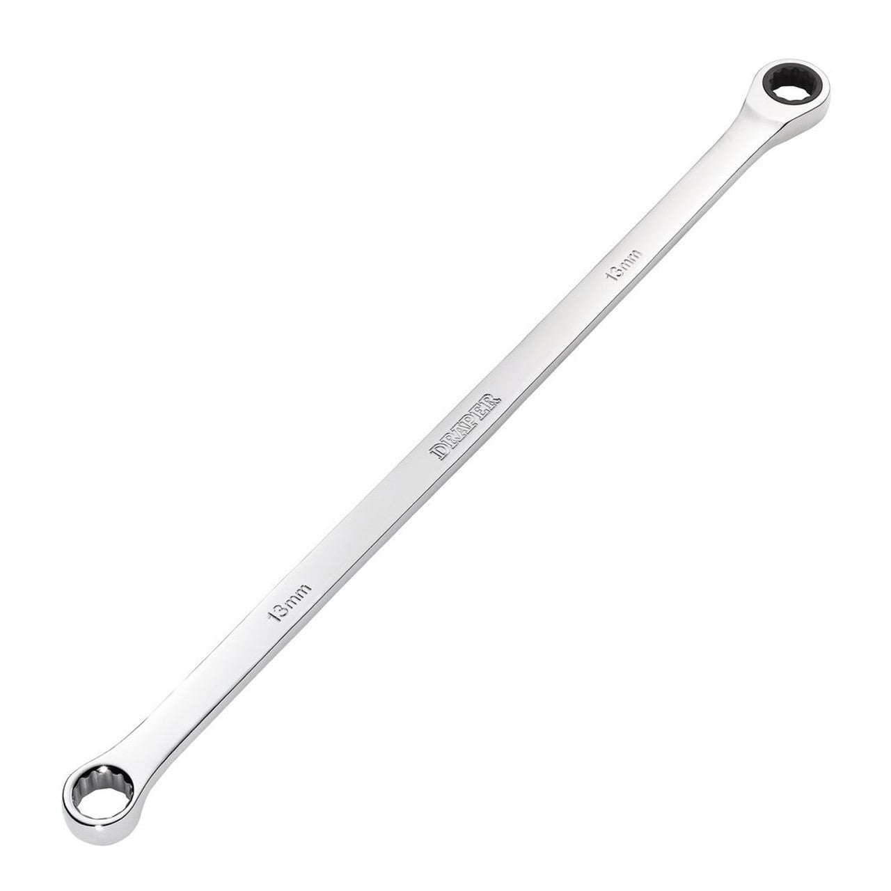 Draper HI-TORQ Metric Extra-Long Double Ring Ratchet Spanner 13mm 90-Tooth