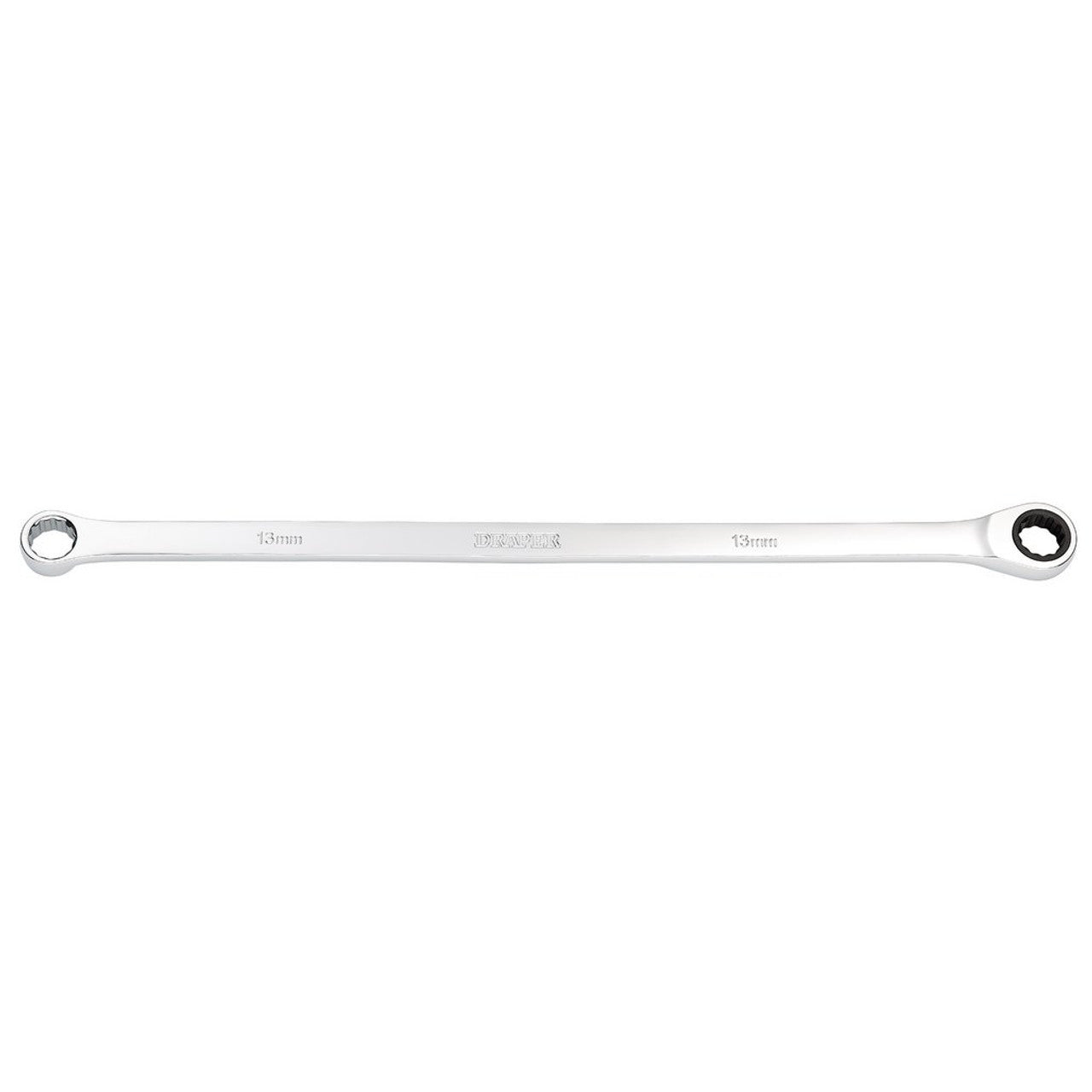 Draper HI-TORQ Metric Extra-Long Double Ring Ratchet Spanner 13mm 90-Tooth