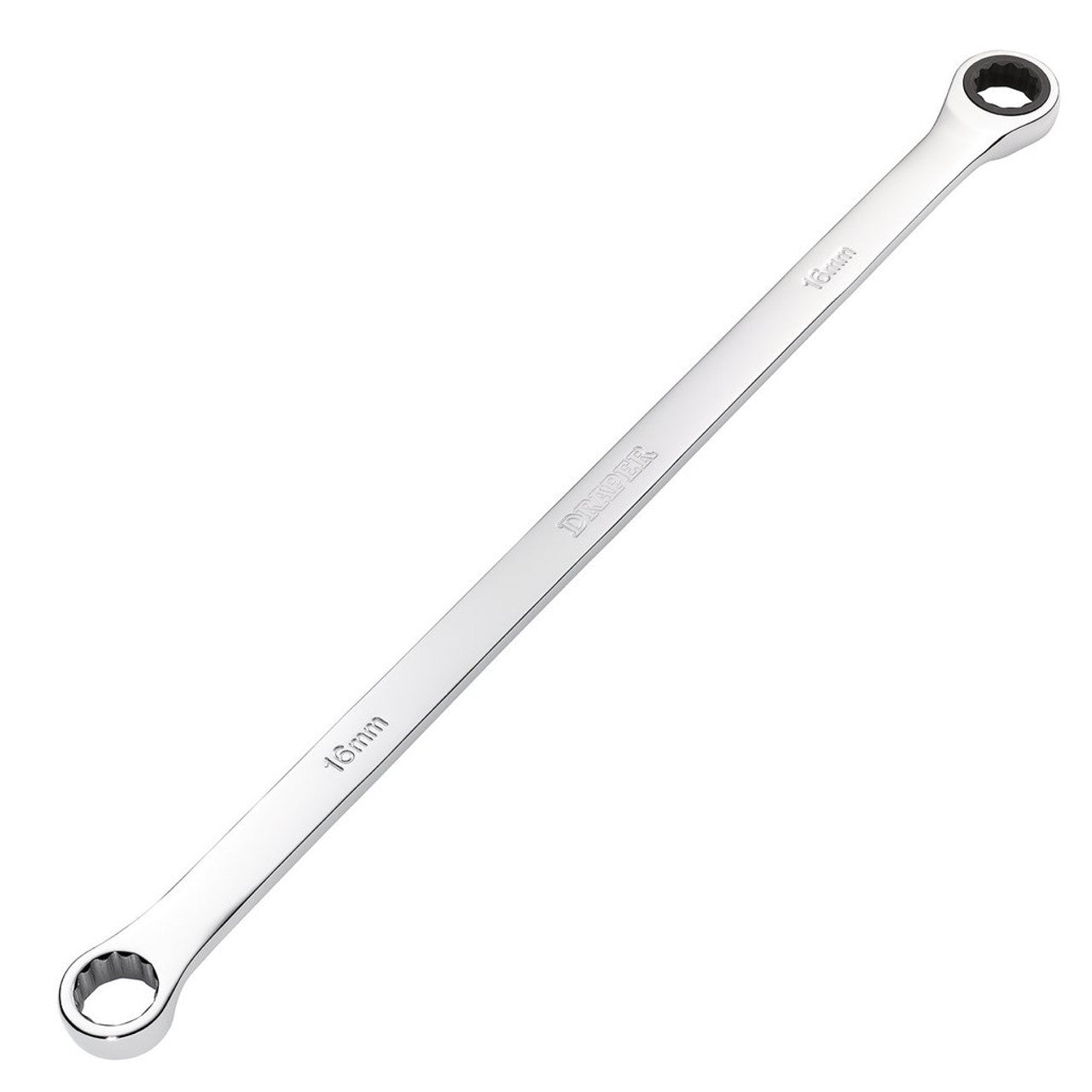 Draper HI-TORQ Metric Extra-Long Double Ring Ratchet Spanner 16mm 90-Tooth