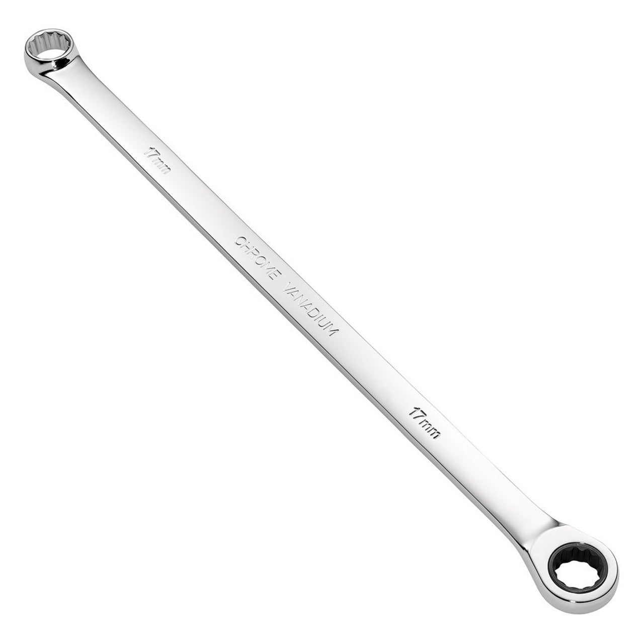 Draper HI-TORQ Metric Extra-Long Double Ring Ratchet Spanner 17mm 90-Tooth