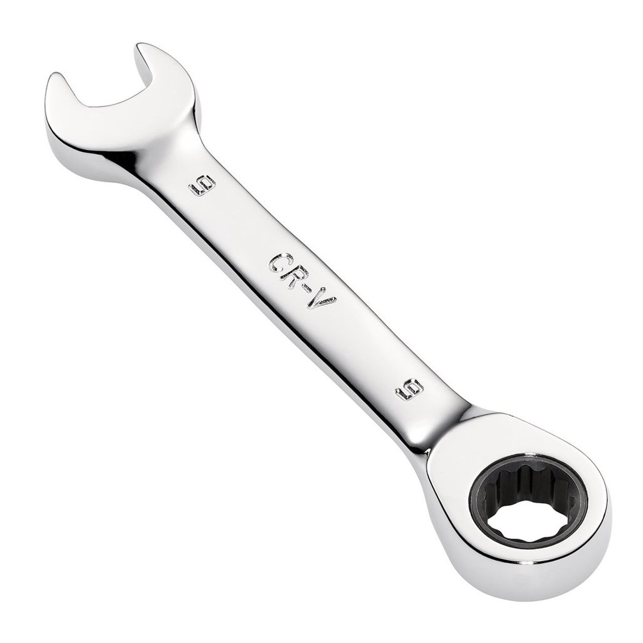 Draper HI-TORQ Metric Stubby Ratchet Combination Spanner 9mm Chrome Vanadium