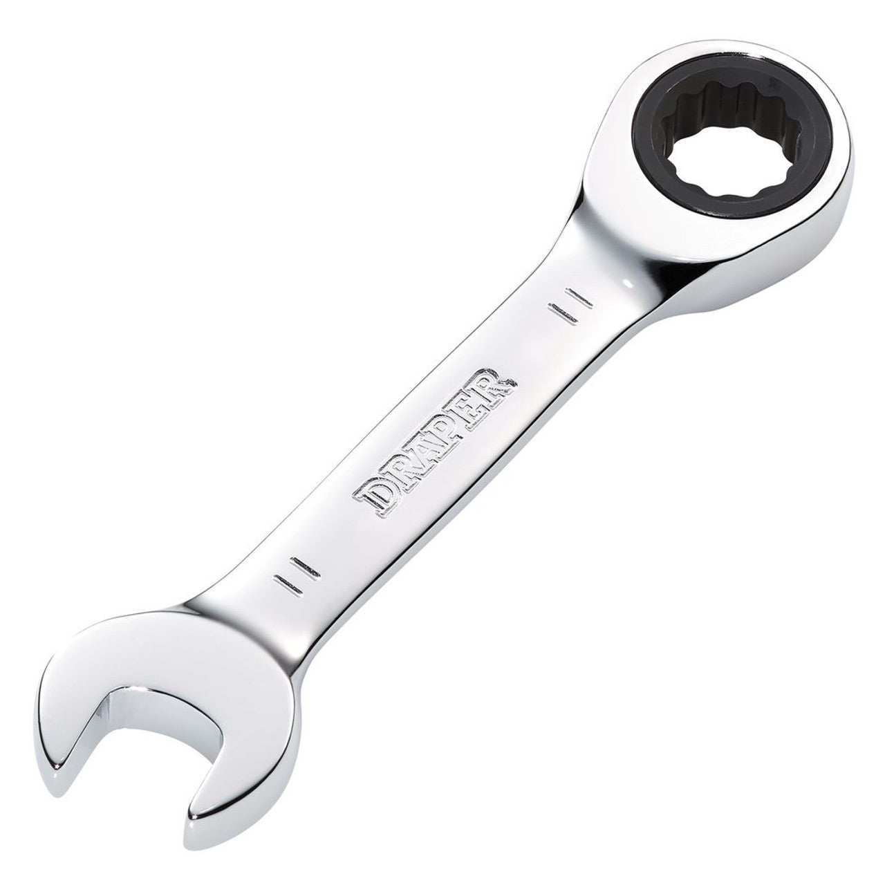 Draper HI-TORQ 11mm Stubby Ratchet Combination Spanner Chrome Vanadium Steel