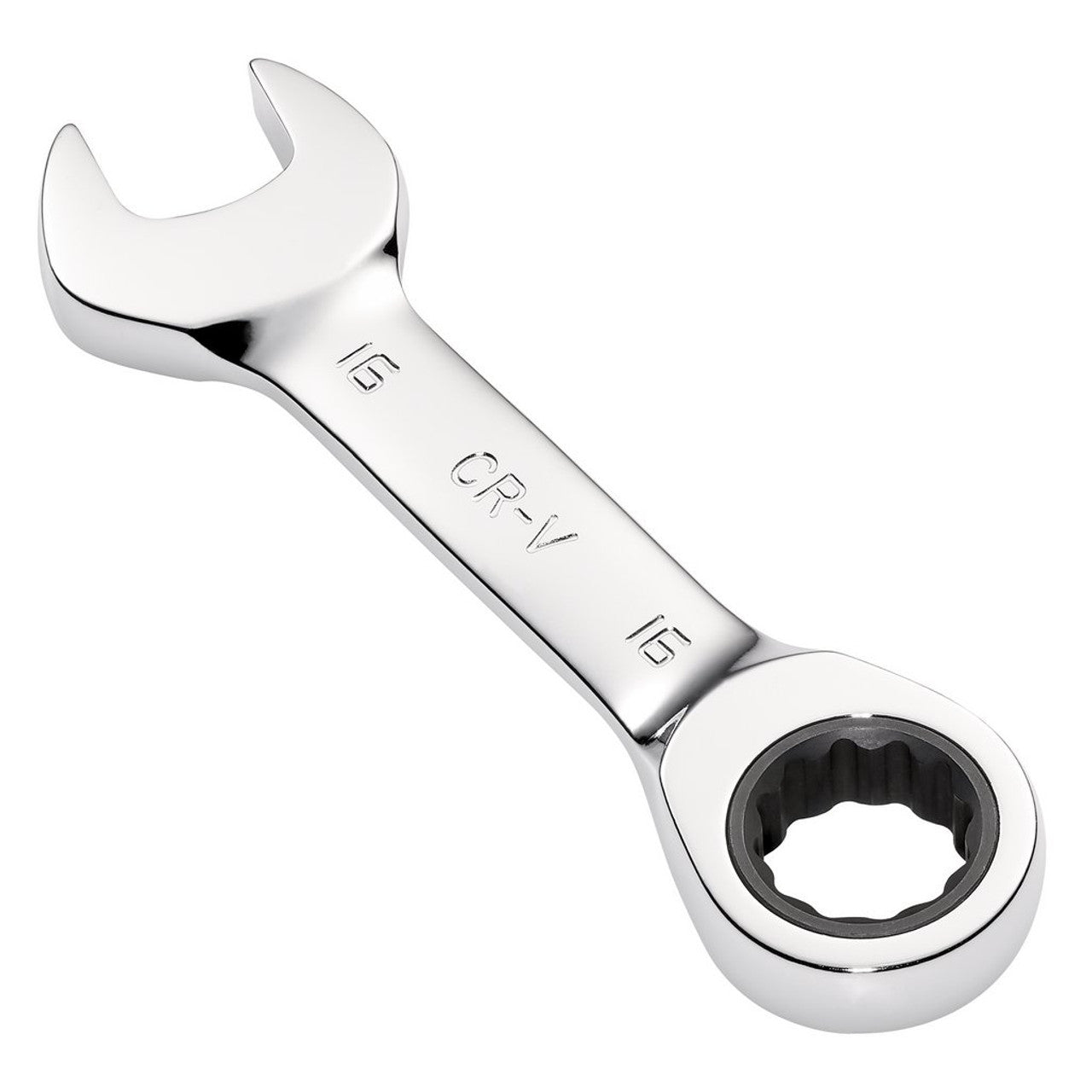 Draper HI-TORQ Metric Stubby Ratchet Combination Spanner 16mm Chrome Vanadium