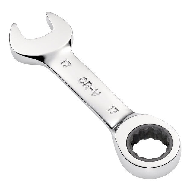 Draper HI-TORQ 17mm Stubby Ratchet Combination Spanner Chrome Vanadium Steel