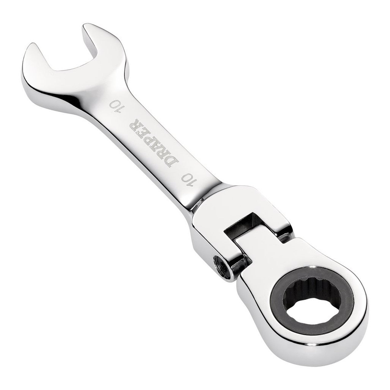 Draper HI-TORQ Metric Stubby Flexible Head Ratchet Spanner 10mm 90-Tooth