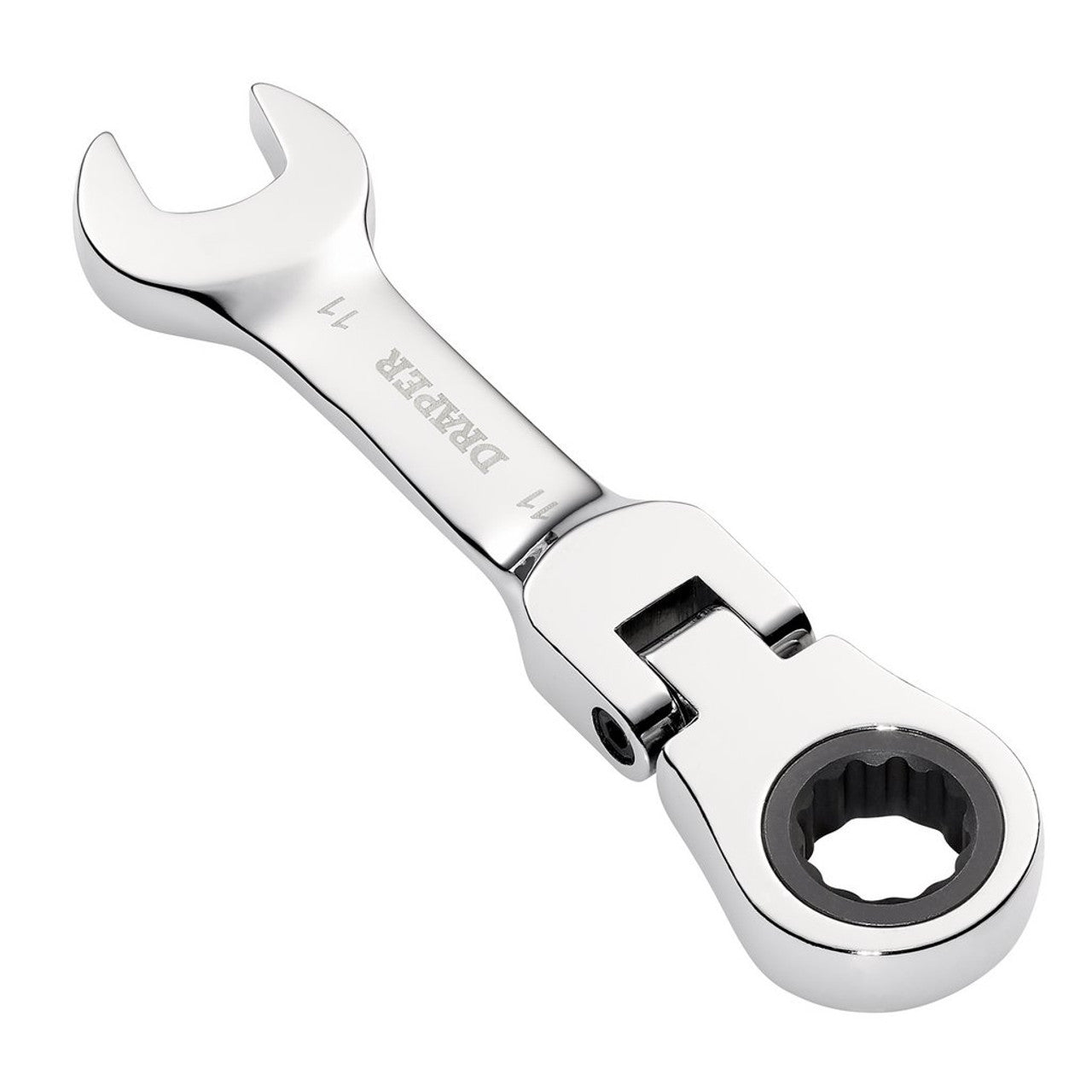 Draper HI-TORQ Metric Stubby Flexible Head Ratchet Spanner 11mm 90-Tooth