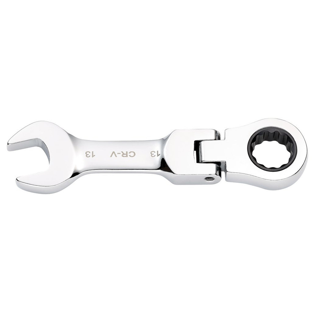 Draper HI-TORQ 13mm Stubby Flexible Head Ratchet Spanner Chrome Vanadium Steel