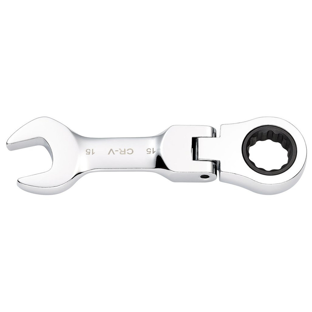 Draper HI-TORQ 15mm Stubby Flexible Head Ratchet Combination Spanner Tool