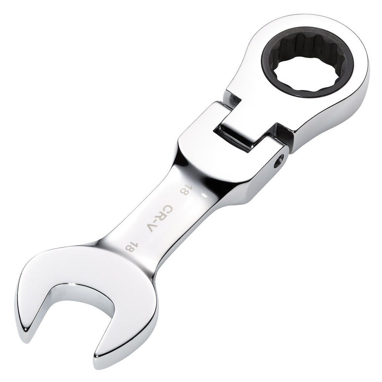 Draper HI-TORQ Metric Stubby Flexible Head Ratchet Spanner 18mm 90-Tooth