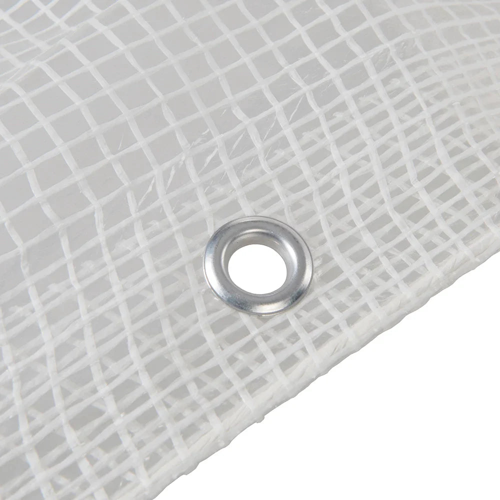 Silverline Leno Tarpaulin 170gsm UV-Treated Tear Water Mould Resistant 3x4m