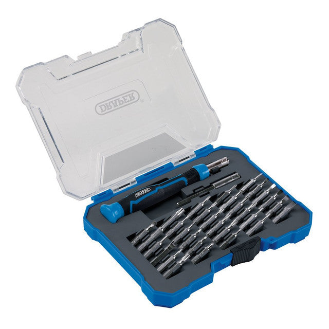 Draper Tools 32 Piece Precision Screwdriver Set with Magnetic Bit Holder
