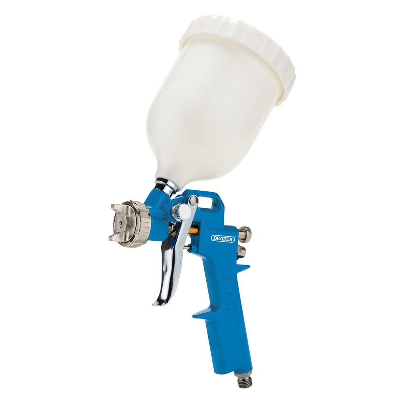 Draper Tools Gravity Air Spray Gun 500ml 1.4mm Nozzle Lightweight Aluminium