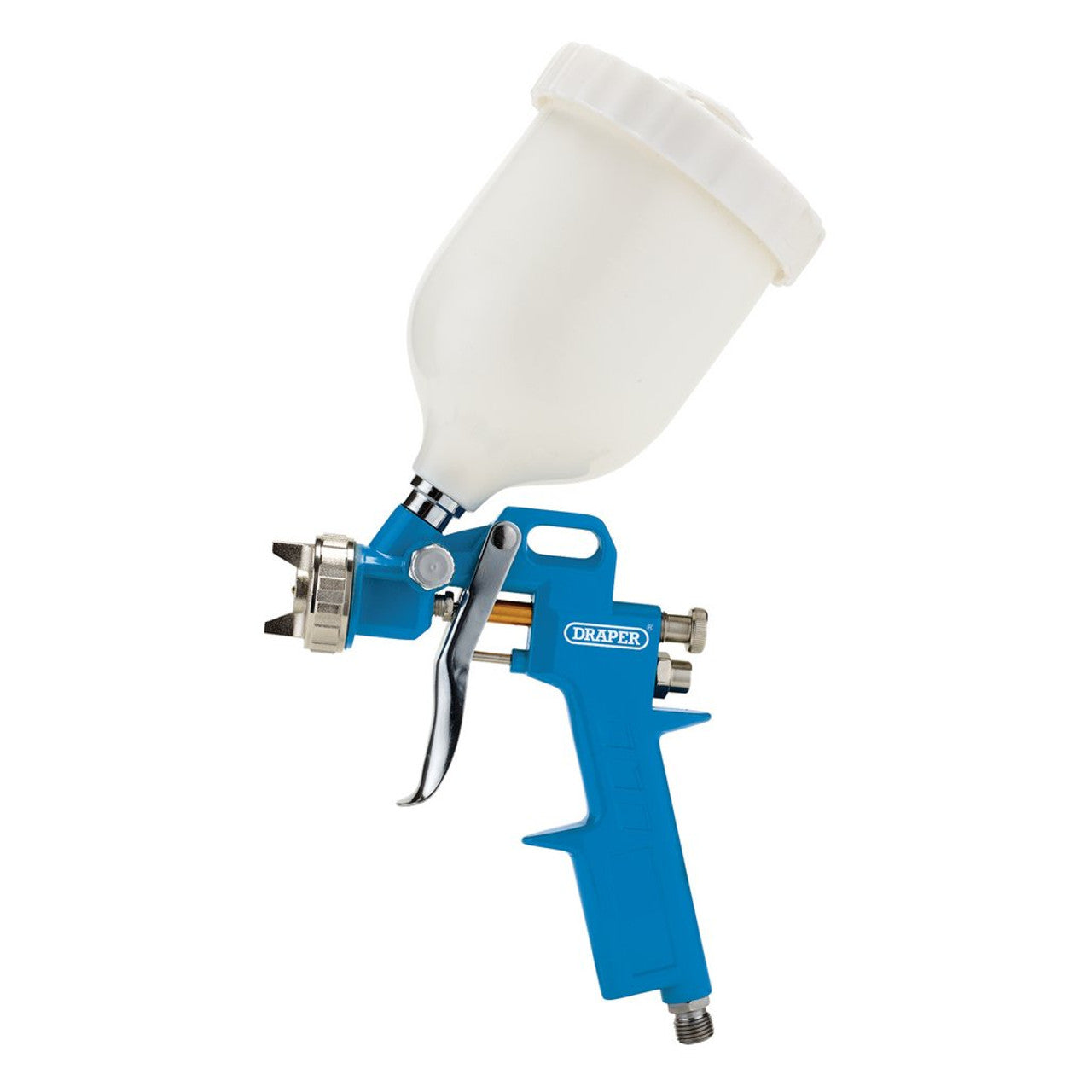 Draper Tools Gravity Air Spray Gun 500ml 1.4mm Nozzle Lightweight Aluminium