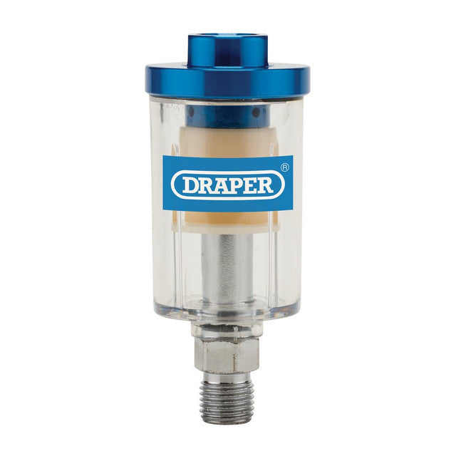 Draper Tools Inline Water Trap and Filter for Spray Guns 1/4" BSP Thread