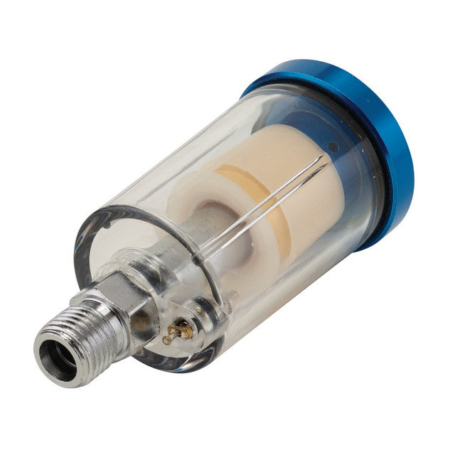 Draper Tools Inline Water Trap and Filter for Spray Guns 1/4" BSP Thread