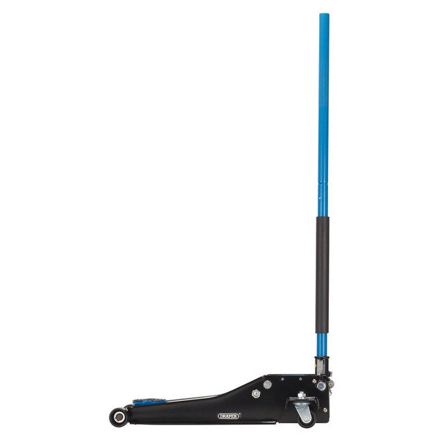 Draper Tools 3 Tonne Low Profile Trolley Jack with Quick Lift & Safety Features