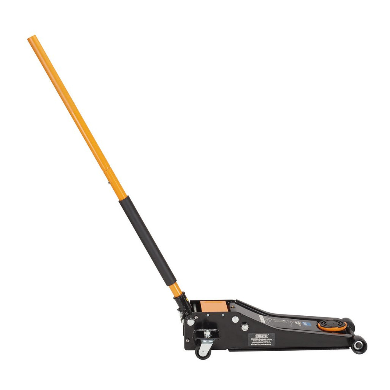 Draper Tools 3 Tonne Low Profile Trolley Jack with Quick Lift & Safety Features