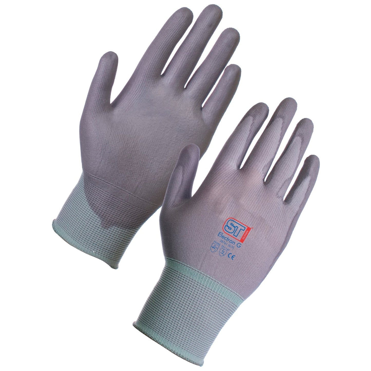 Supertouch PU Fixer Precision Gloves 12 Pairs Elasticated Cuff Grip Dexterity
