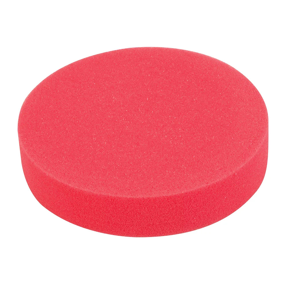 Silverline Ultra-Soft Red Hook & Loop Polishing Foam Head 180mm for Cars