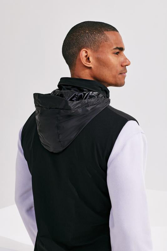 Men's TriDri Insulated Hybrid Gilet Lightweight Packable with Hood UK Size