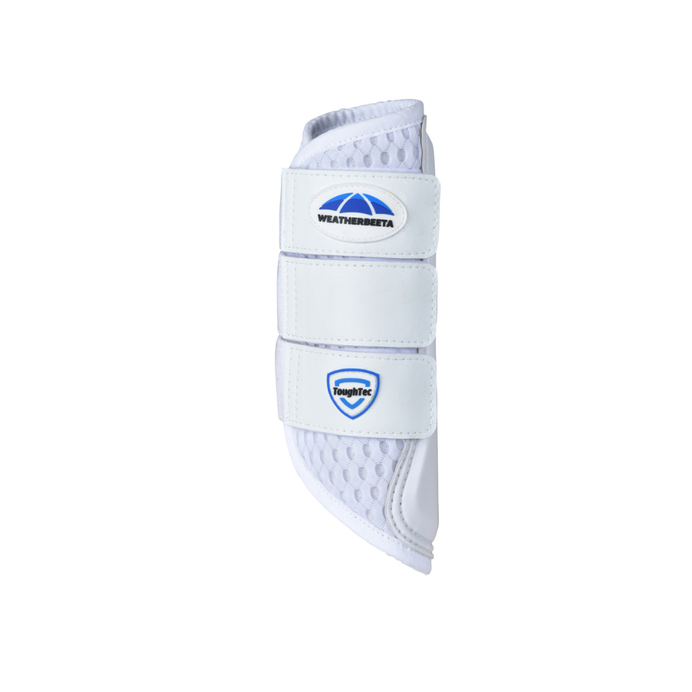 Weatherbeeta Tough-Tec Mesh Brushing Boots #colour_white-white