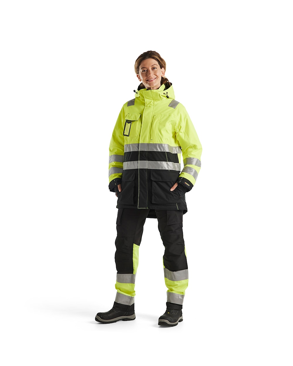 Blaklader Women's Hi-Vis Winter Parka 4472 Waterproof Insulated with Hood