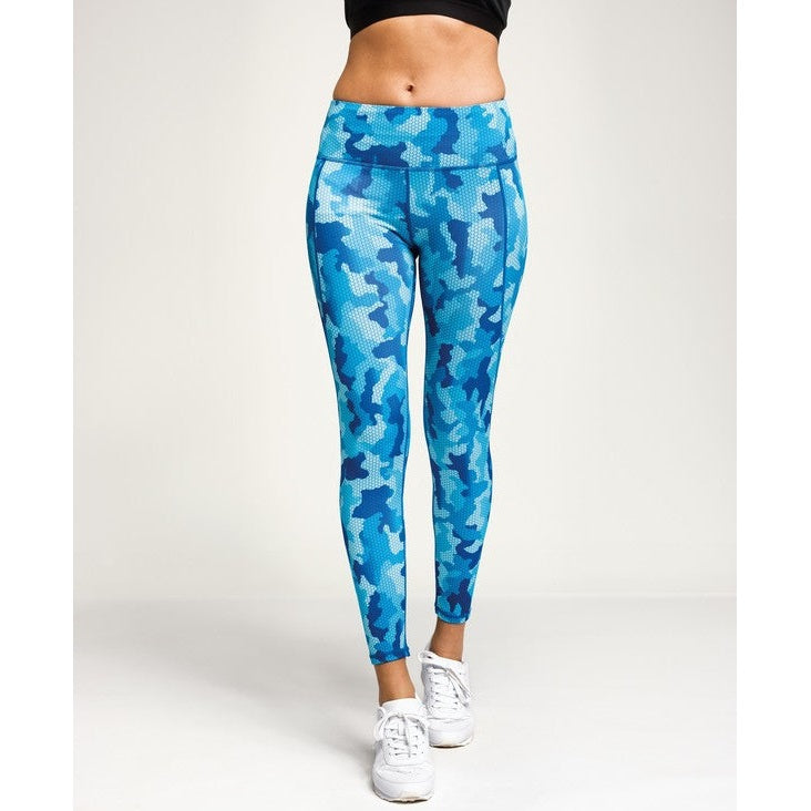 TriDri Women's Performance Hexoflage Leggings Full-Length Camo Print