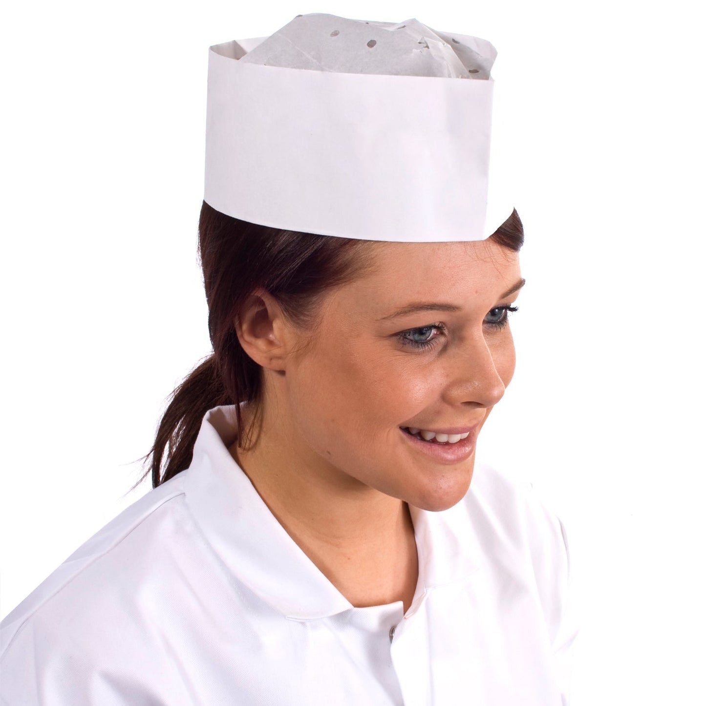 Supertouch Adjustable Paper Forage Hats 100 Pack Hygiene Retail Striped Colors