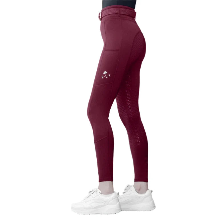 E.L.T Ella Child Riding Leggings #colour_velvet-red