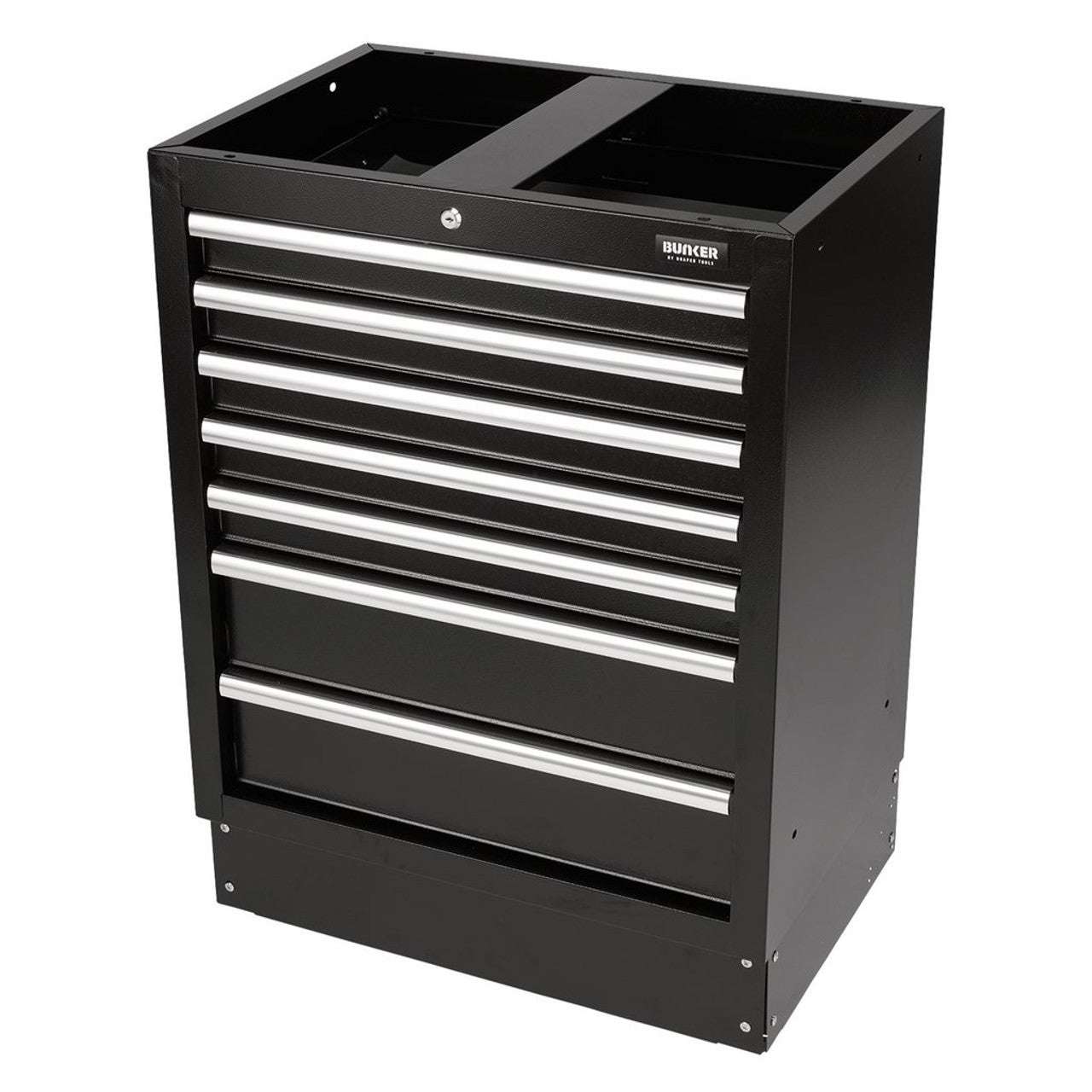 Draper Tools Bunker Modular Floor Cabinet 7 Drawer Steel 680mm Soft-Close